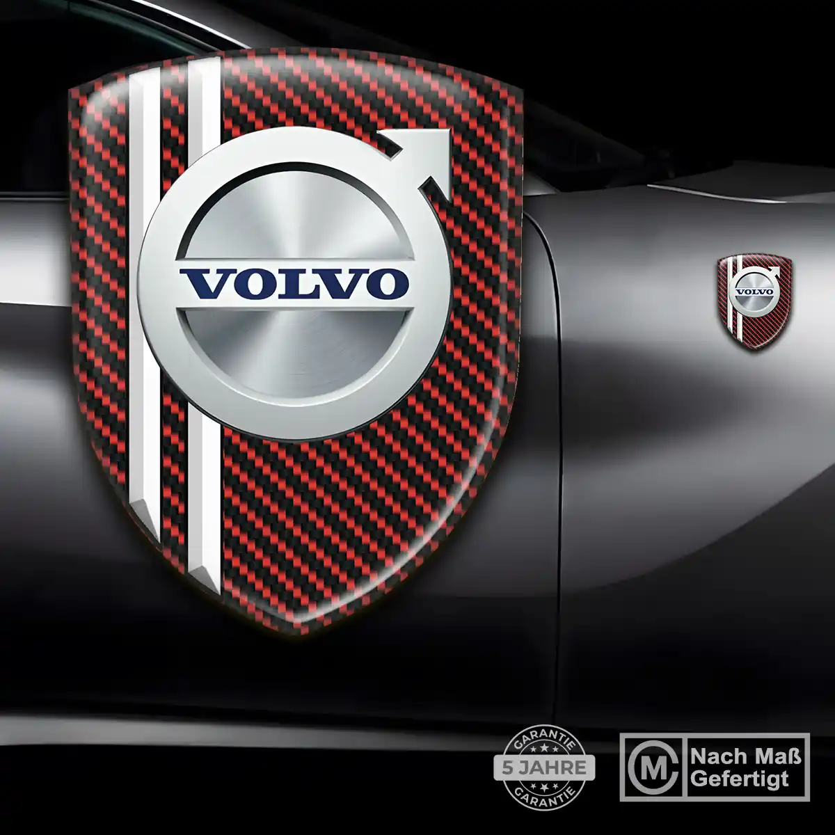 Volvo 3D Gel Aufkleber Interieurdesign