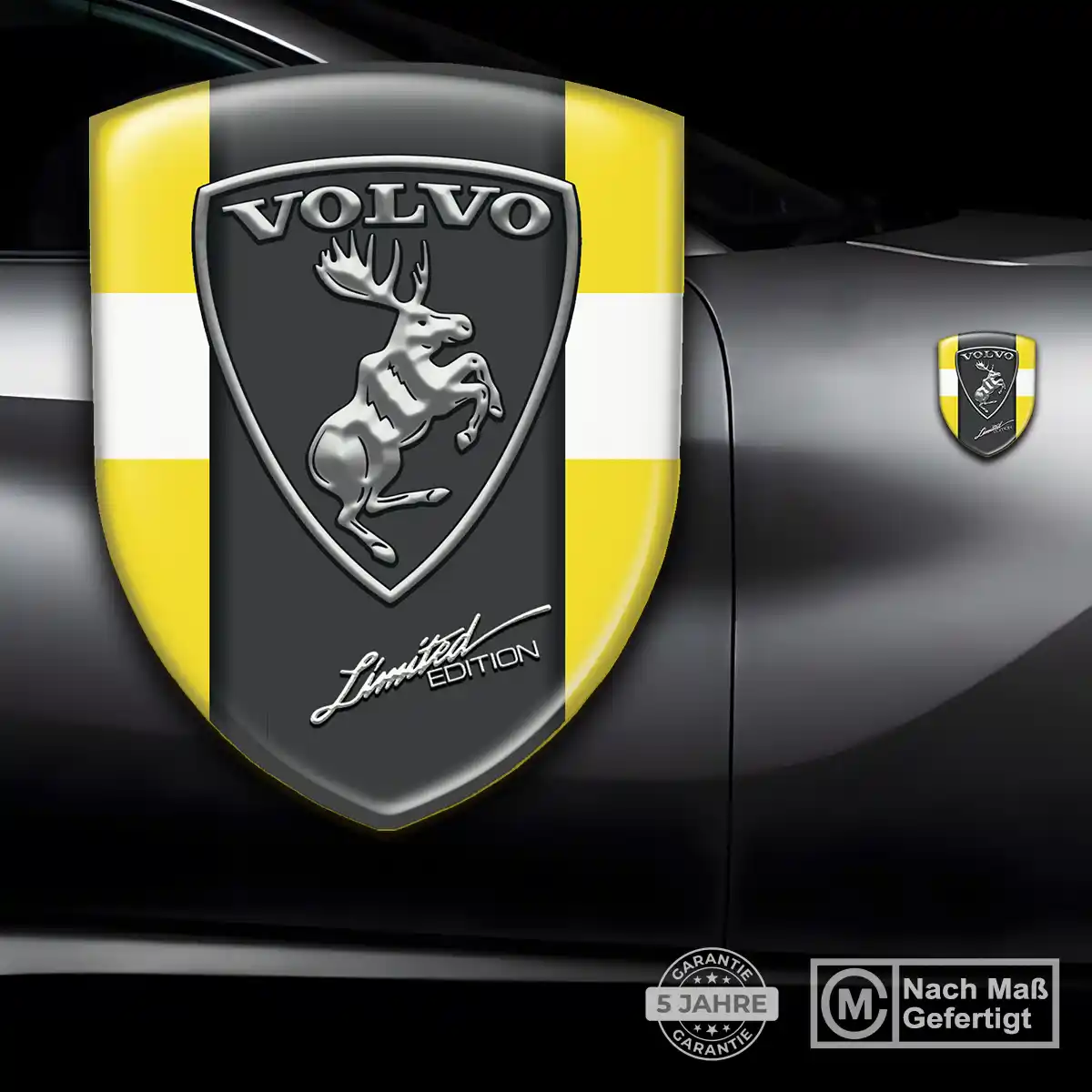 Volvo 3D Gel Aufkleber Silikon Ausdrucksstarkes Design