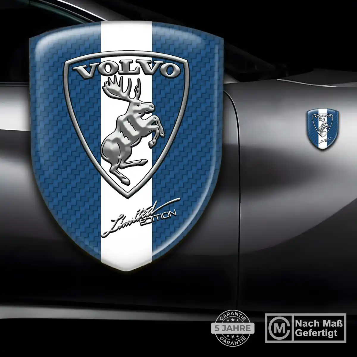 Volvo 3D Gel Aufkleber Silikon Auto Elegantes Design
