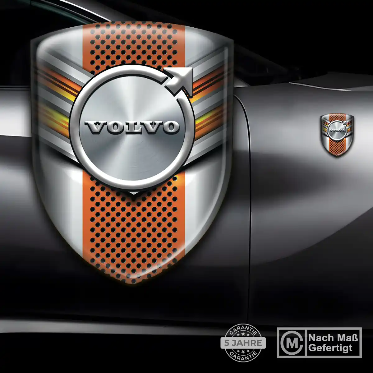 Volvo 3D Gel Aufkleber Silikon Auto Exterieurdesign