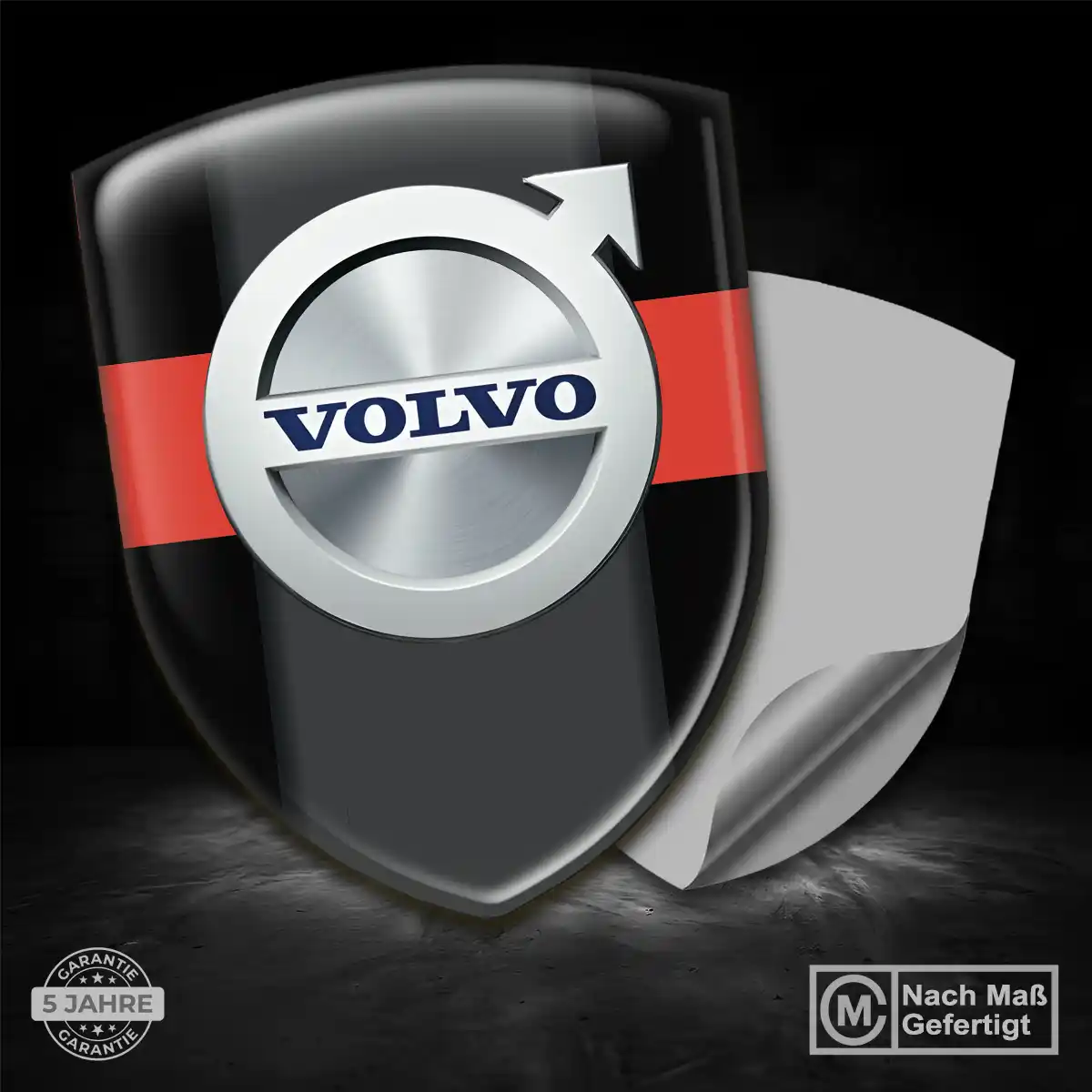 Volvo 3D Gel Aufkleber Silikon Auto Luxus-Edition