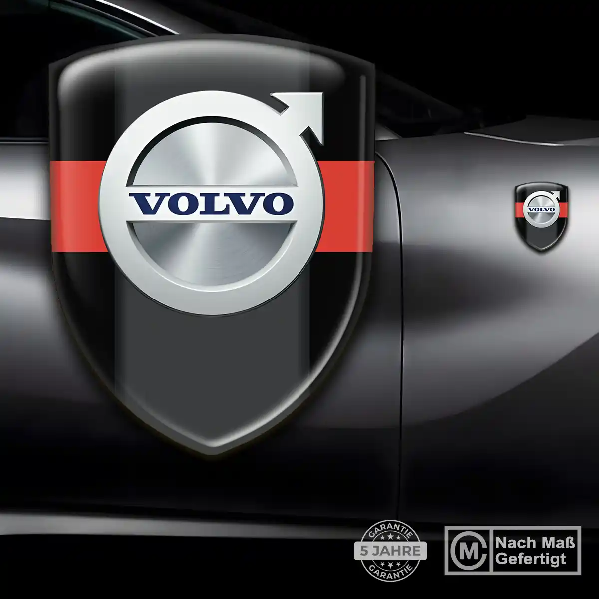 Volvo 3D Gel Aufkleber Silikon Auto Luxus-Edition