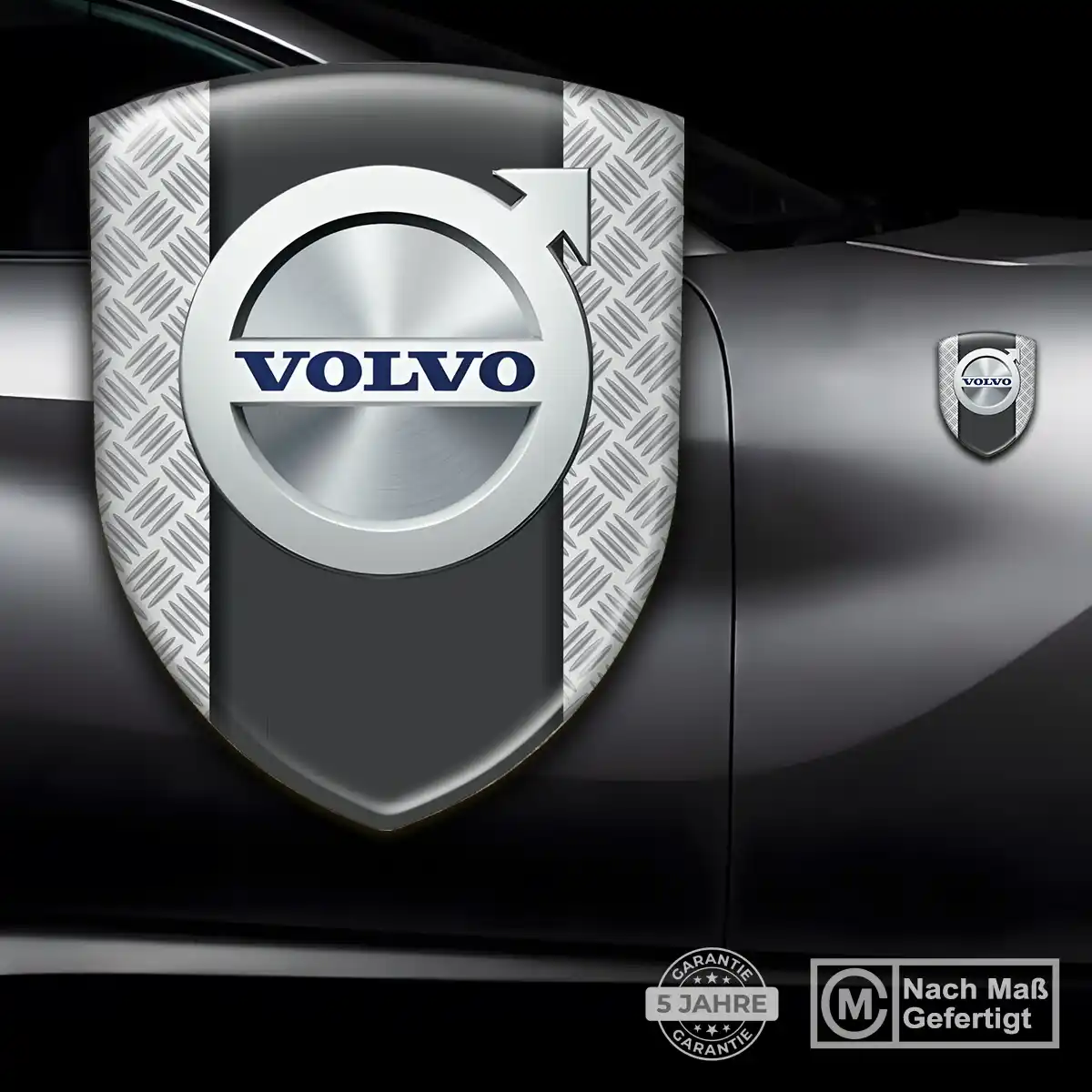 Volvo 3D Gel Aufkleber Silikon Edles Design