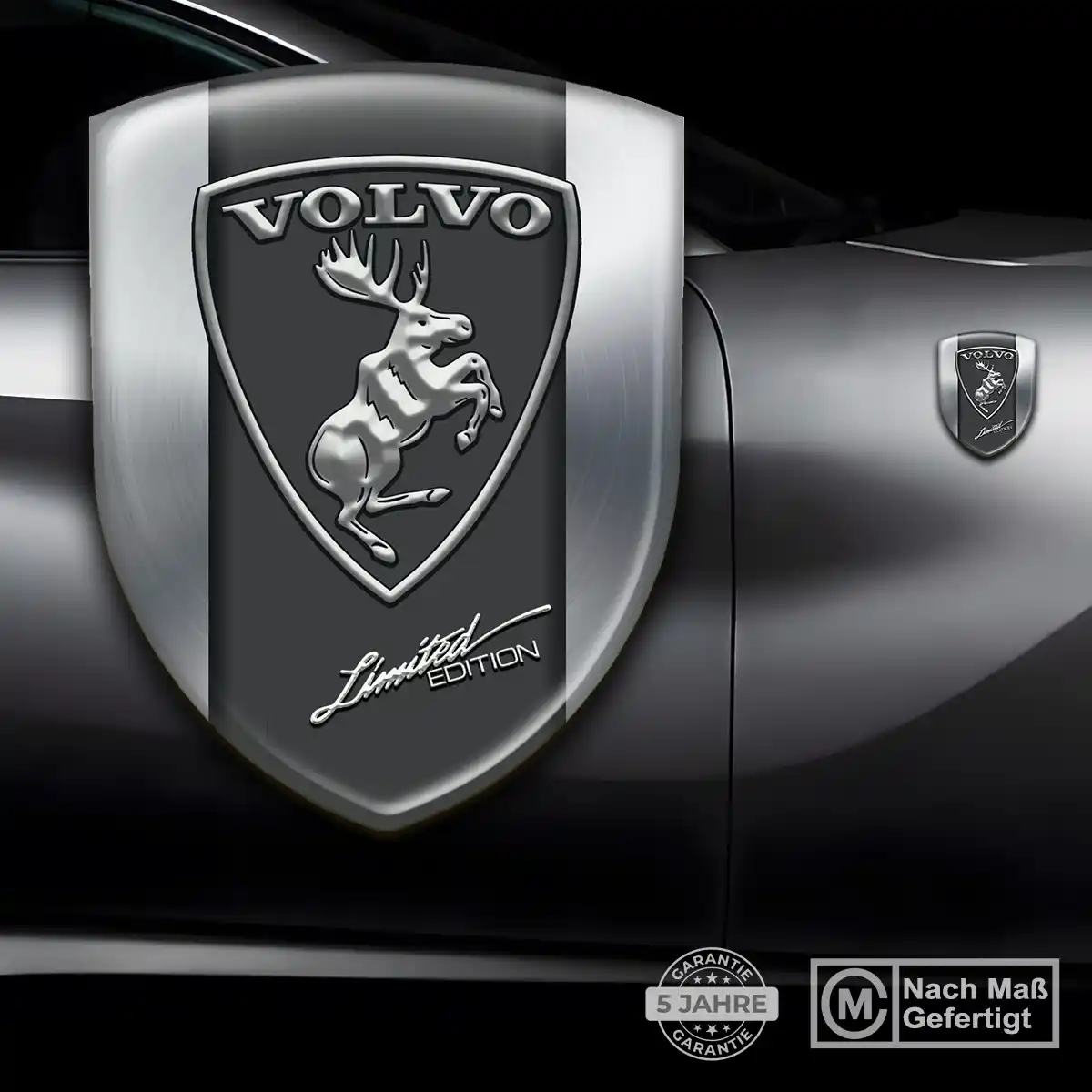 Volvo 3D Gel Aufkleber Silikon Elegantes Design