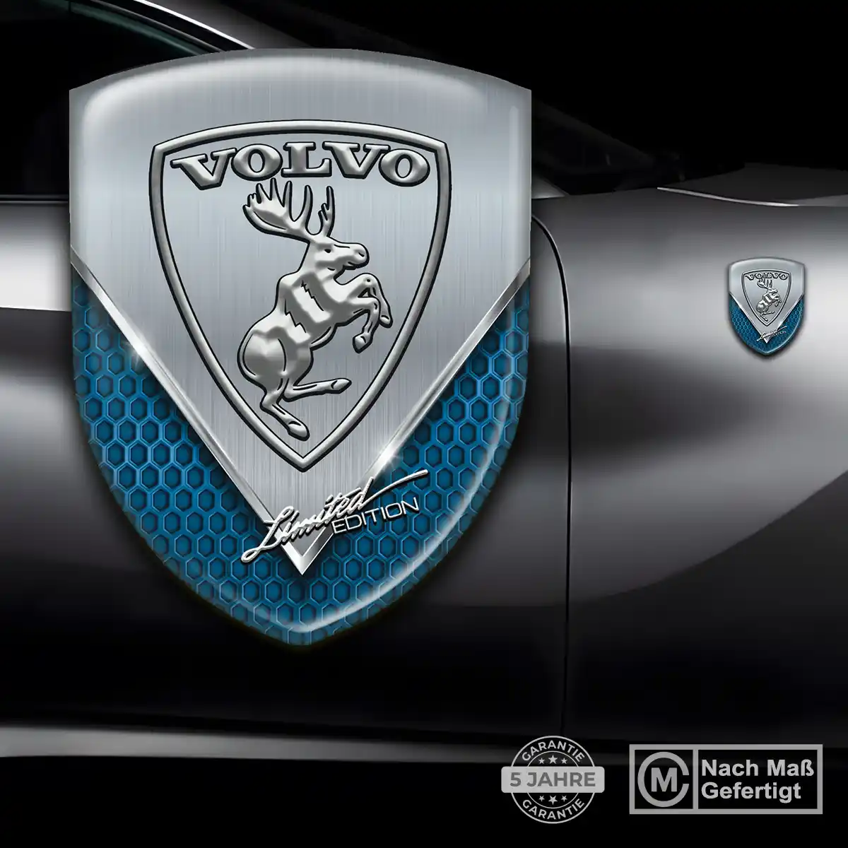 Volvo 3D Gel Aufkleber Silikon Exterieurdesign