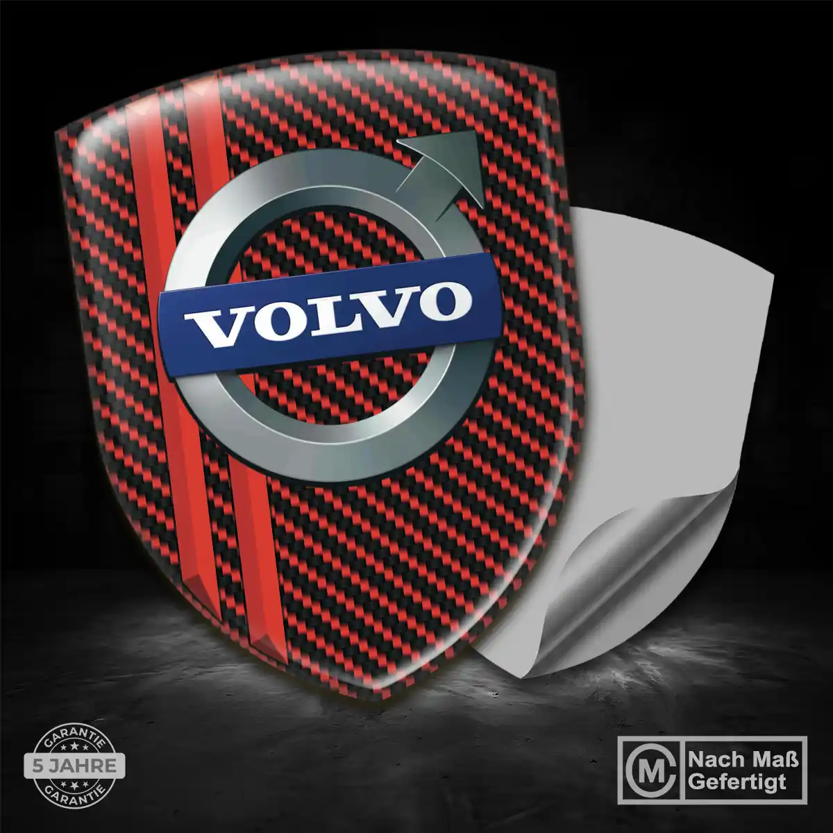 Volvo 3D Gel Aufkleber Silikon Stilvolles Design