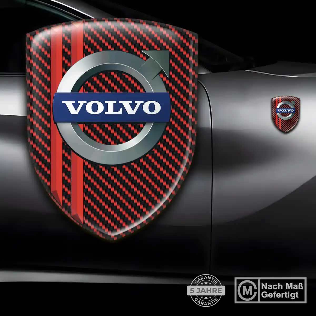 Volvo 3D Gel Aufkleber Silikon Stilvolles Design