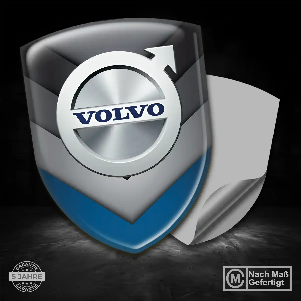 Volvo 3D Gel Aufkleber Stilvolles Design