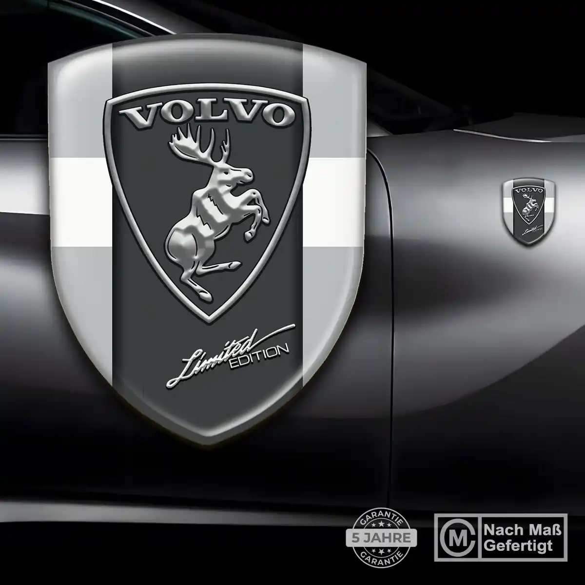 Volvo 3D Gel Aufkleber Wappen Anspruchsvolles Design