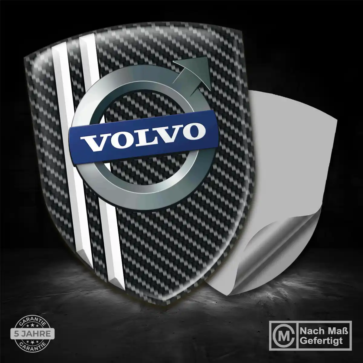 Volvo 3D Gel Aufkleber Wappen Ausdrucksstarkes Design