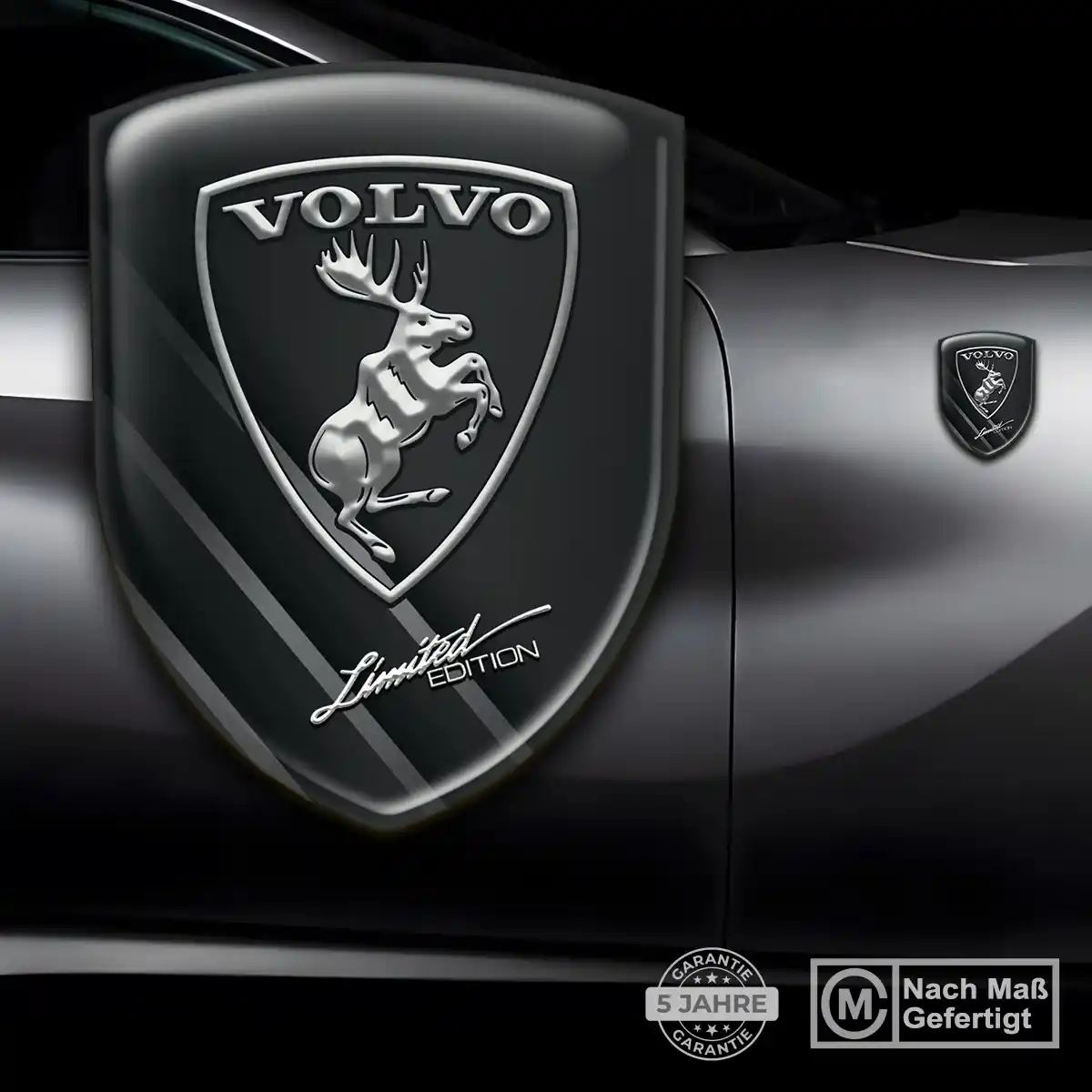 Volvo 3D Gel Aufkleber Wappen Auto Edles Design