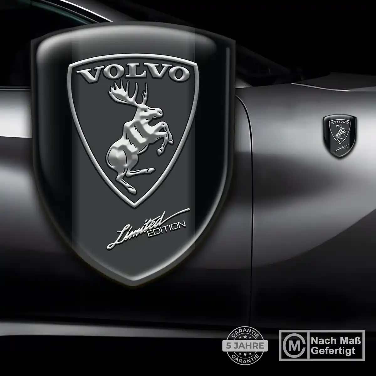 Volvo 3D Gel Aufkleber Wappen Auto Elegantes Design