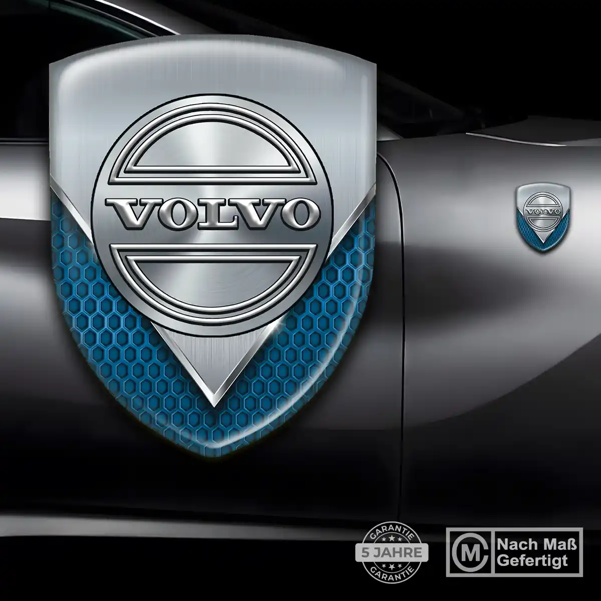 Volvo 3D Gel Aufkleber Wappen Auto Stilvolles Design