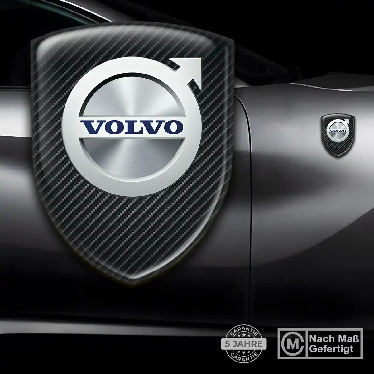 Volvo 3D Gel Aufkleber Wappen Elegantes Design