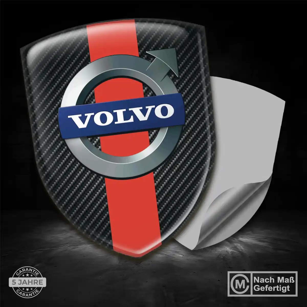 Volvo 3D Gel Aufkleber Wappen Erstklassige Qualität