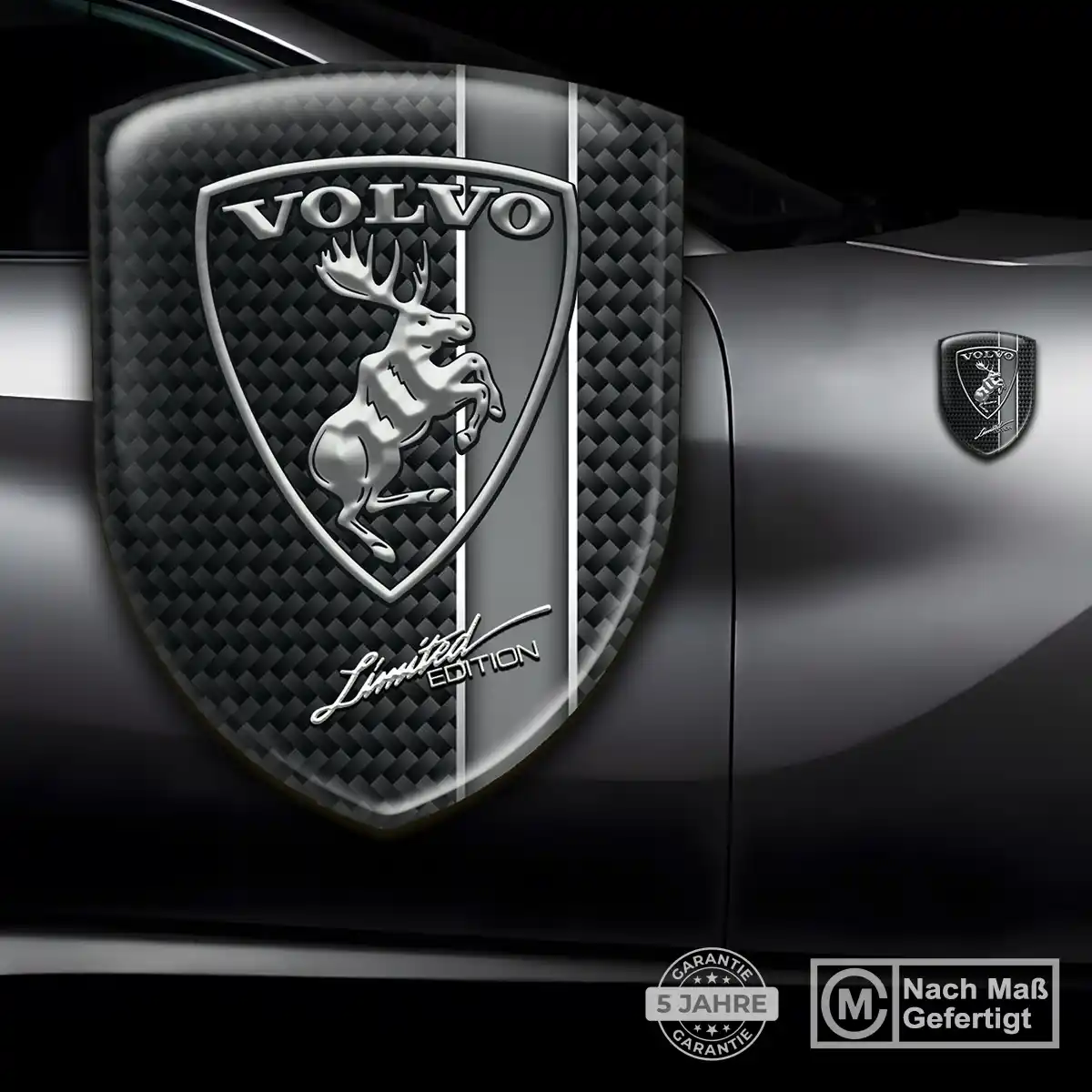 Volvo 3D Gel Aufkleber Wappen Markenedition