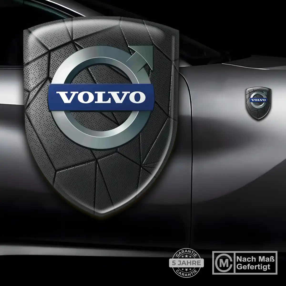 Volvo 3D Gel Aufkleber Wappen Premium-Edition