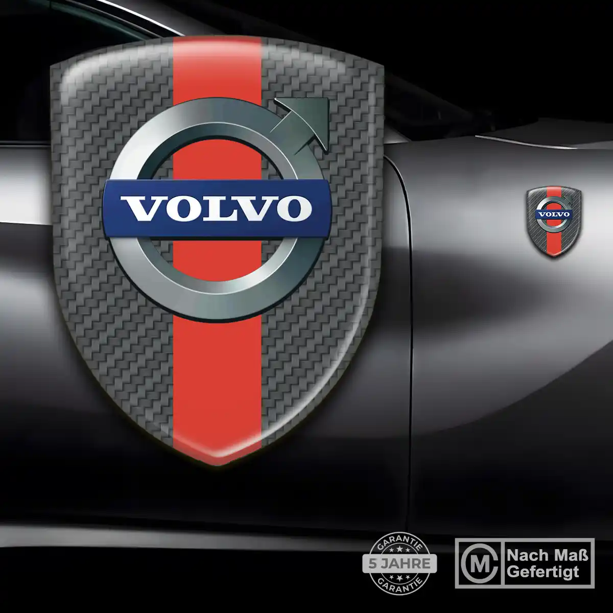 Volvo 3D Gel Aufkleber Wappen Stilvolles Design