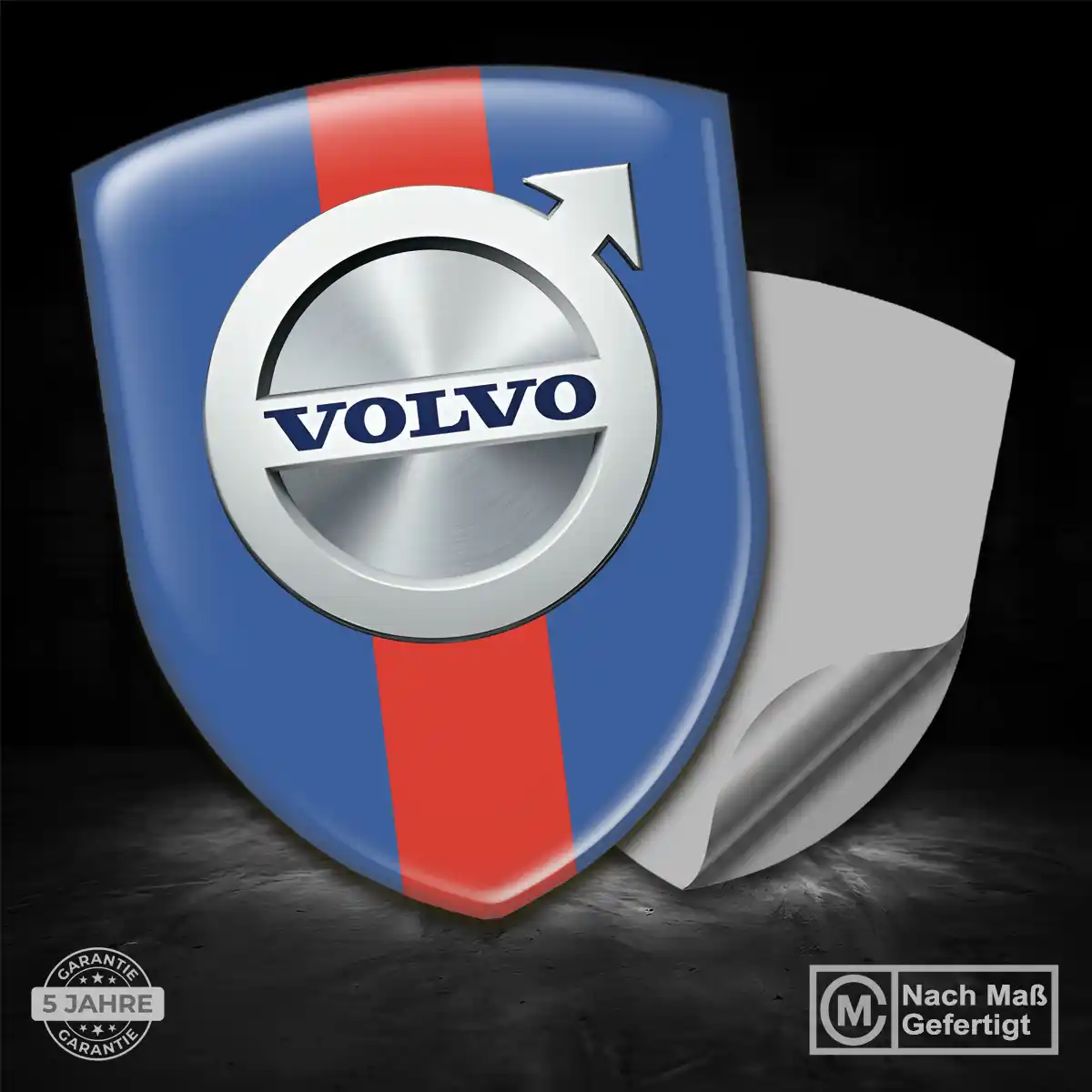 Volvo 3D Gel Aufkleber Wappen Tuningfahrzeug