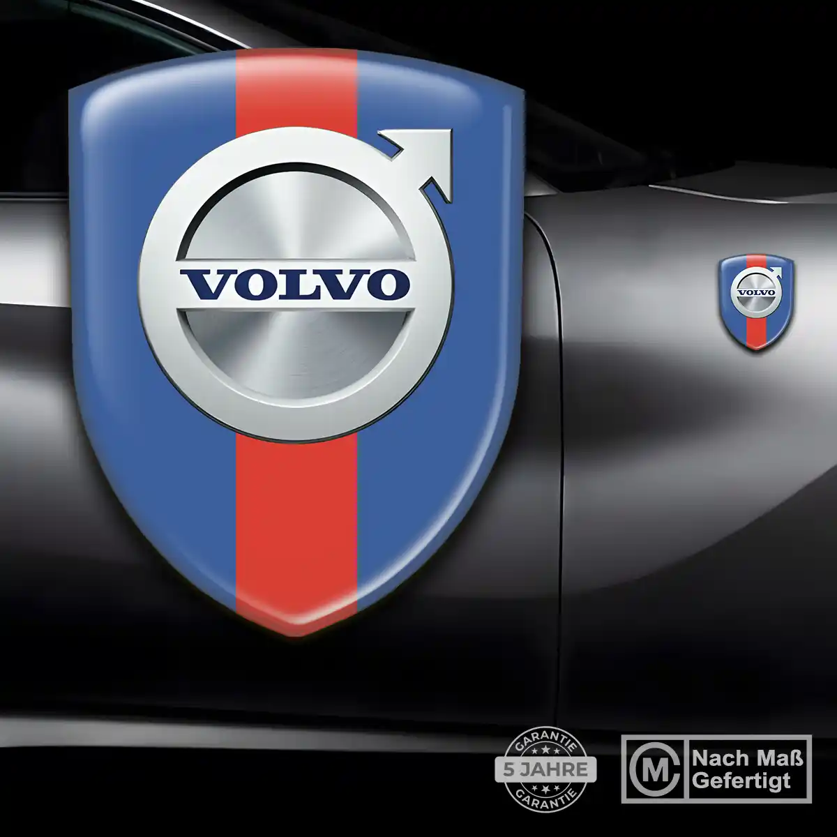 Volvo 3D Gel Aufkleber Wappen Tuningfahrzeug