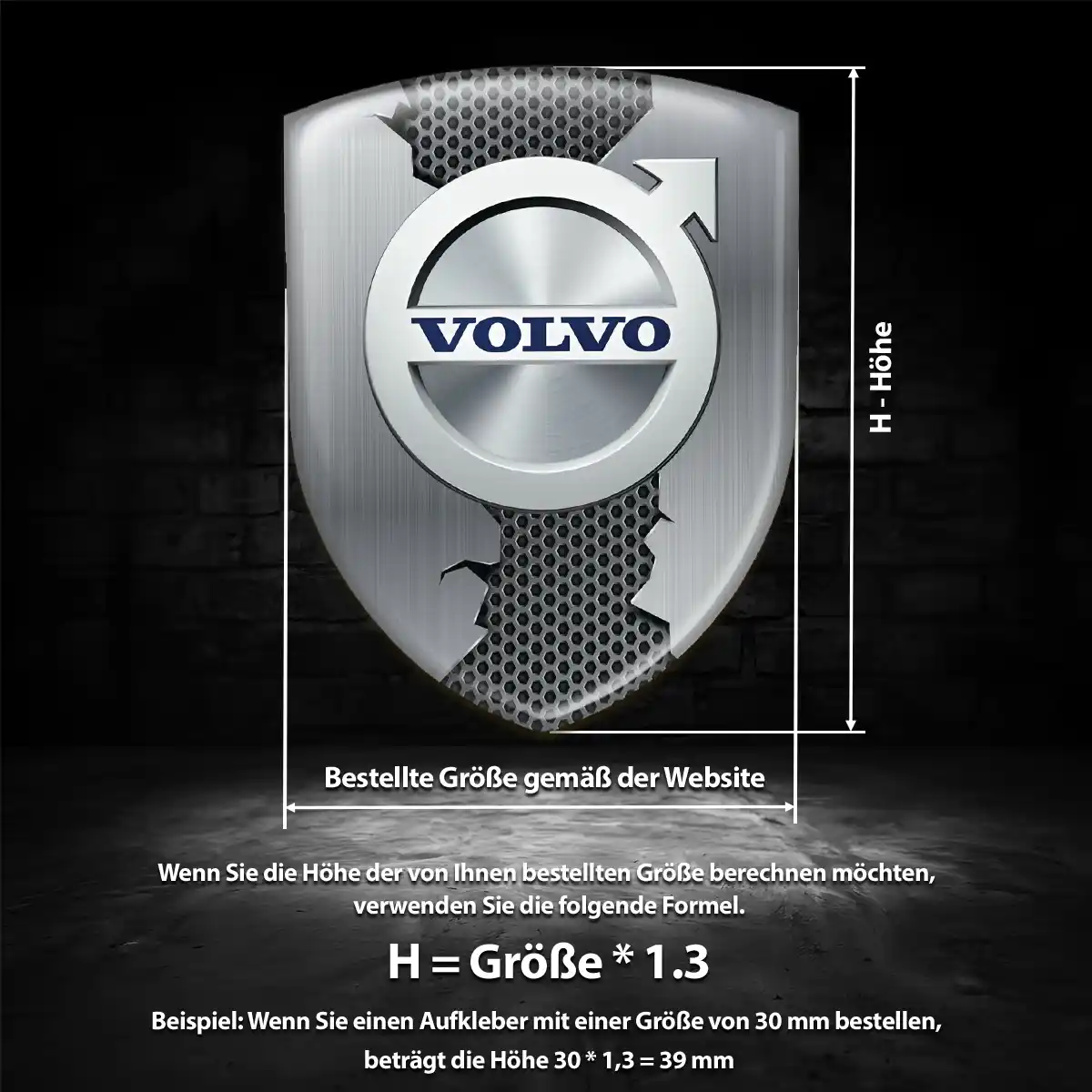Volvo Aufkleber 3D Gel Emblem Auto Hohe Qualität