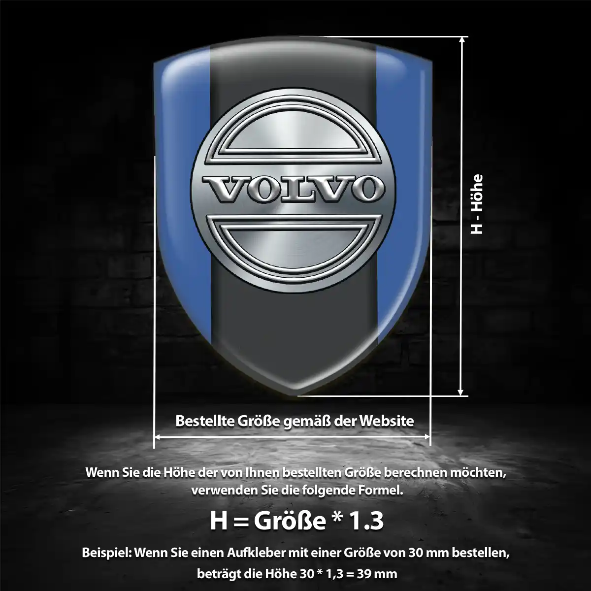 Volvo Aufkleber 3D Gel Emblem Auto Limitierte Auflage