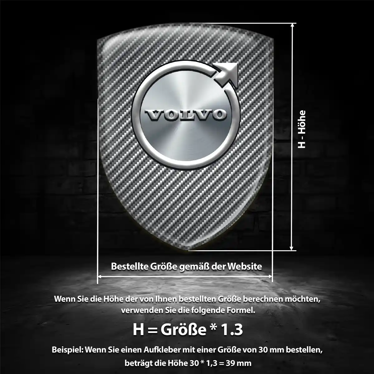 Volvo Aufkleber 3D Gel Emblem Auto Modernes Design