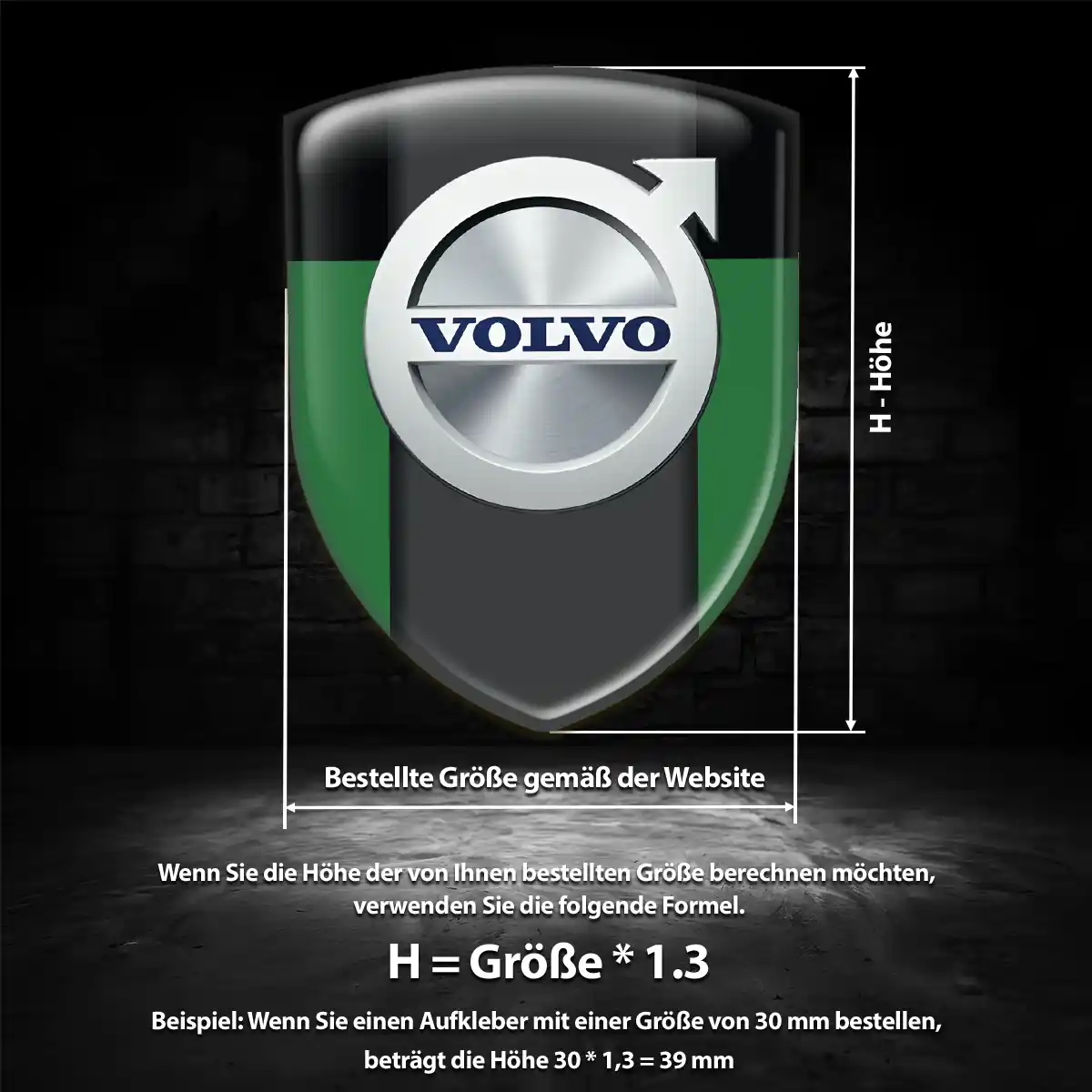 Volvo Aufkleber 3D Gel Emblem Auto Premiumqualität