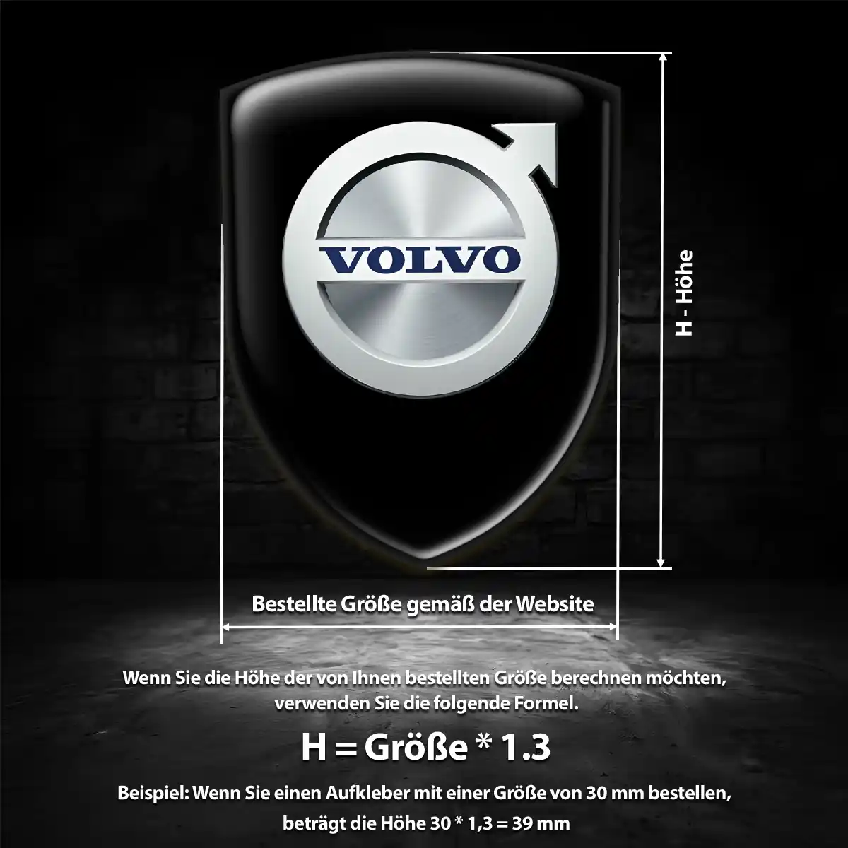 Volvo Aufkleber 3D Gel Emblem Auto Stilvolles Design