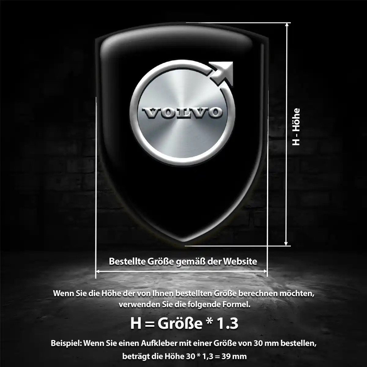 Volvo Aufkleber 3D Gel Emblem Exterieurdesign