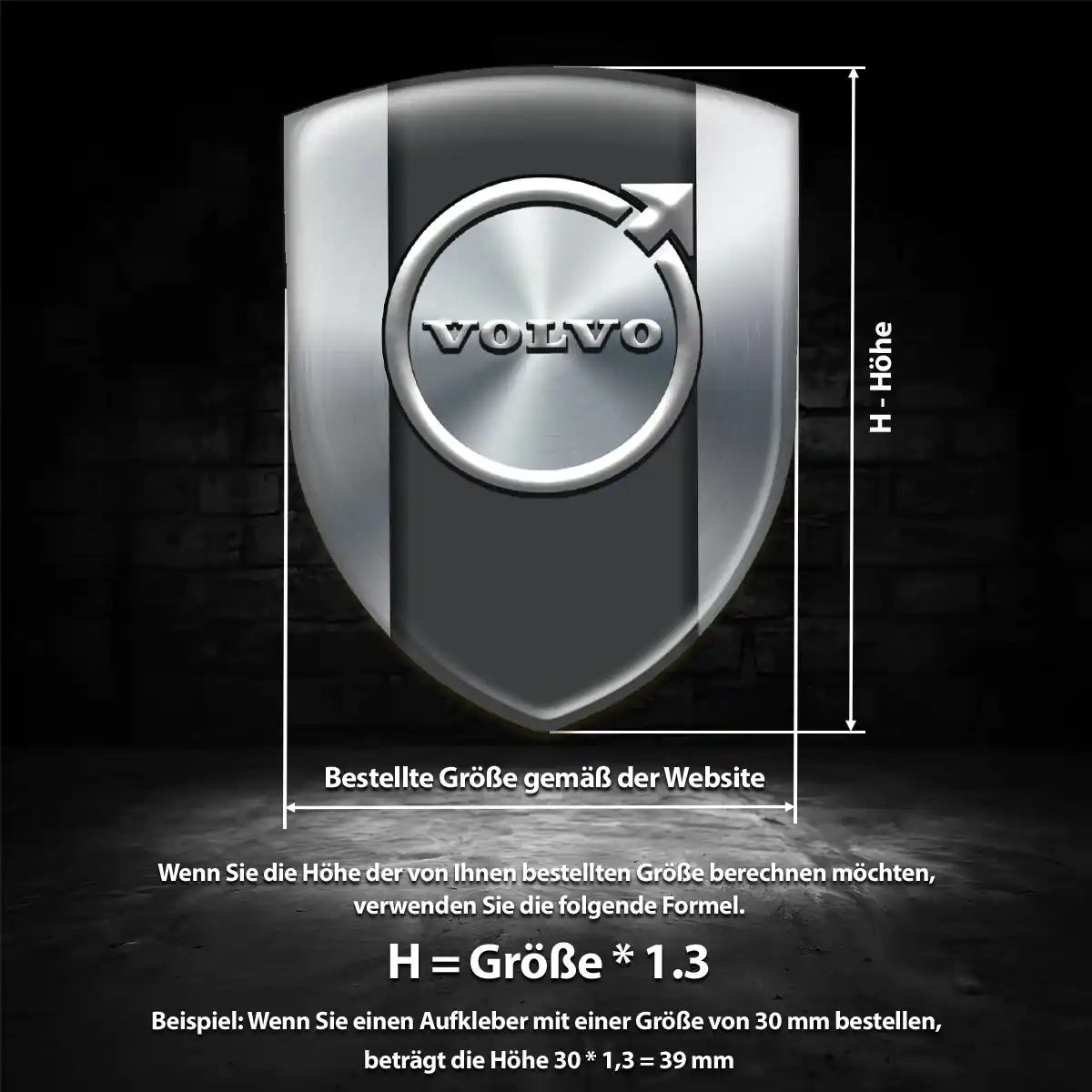 Volvo Aufkleber 3D Gel Emblem Luxus-Edition