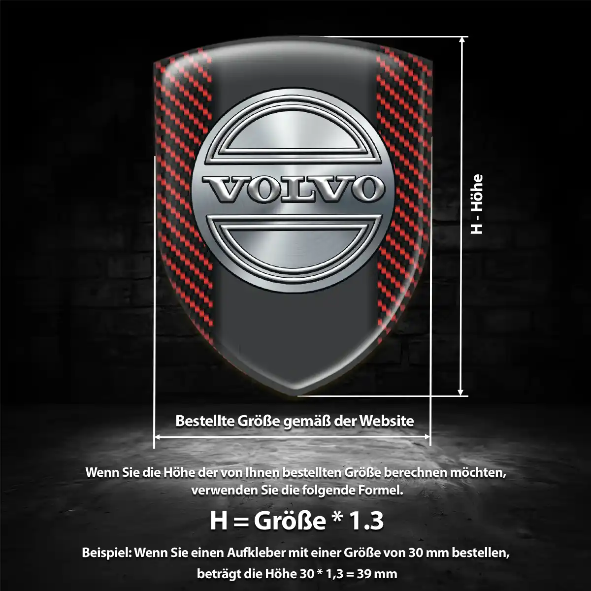 Volvo Aufkleber 3D Gel Embleme Auto Modernes Design