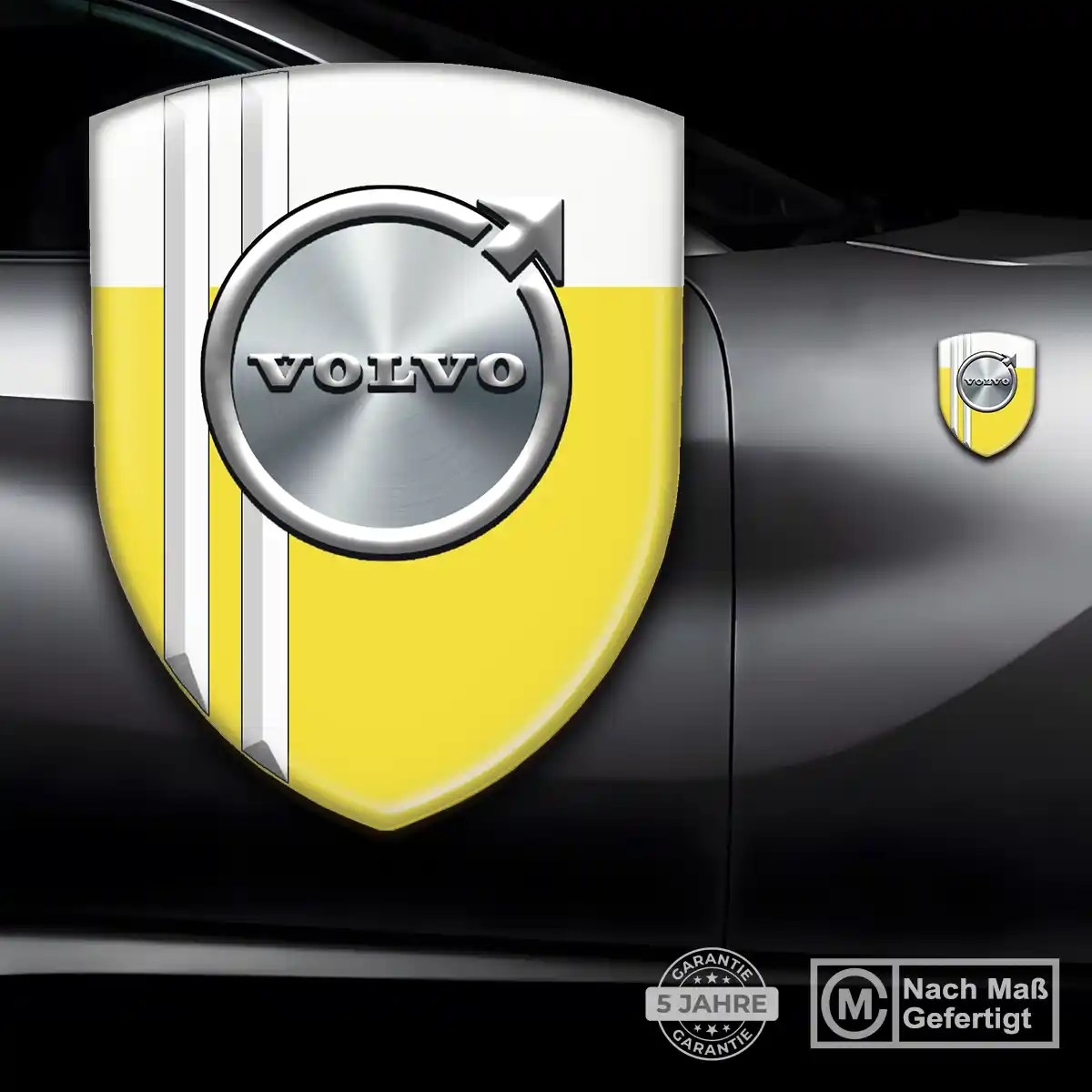 Volvo Aufkleber 3D Gel Embleme Elegantes Design
