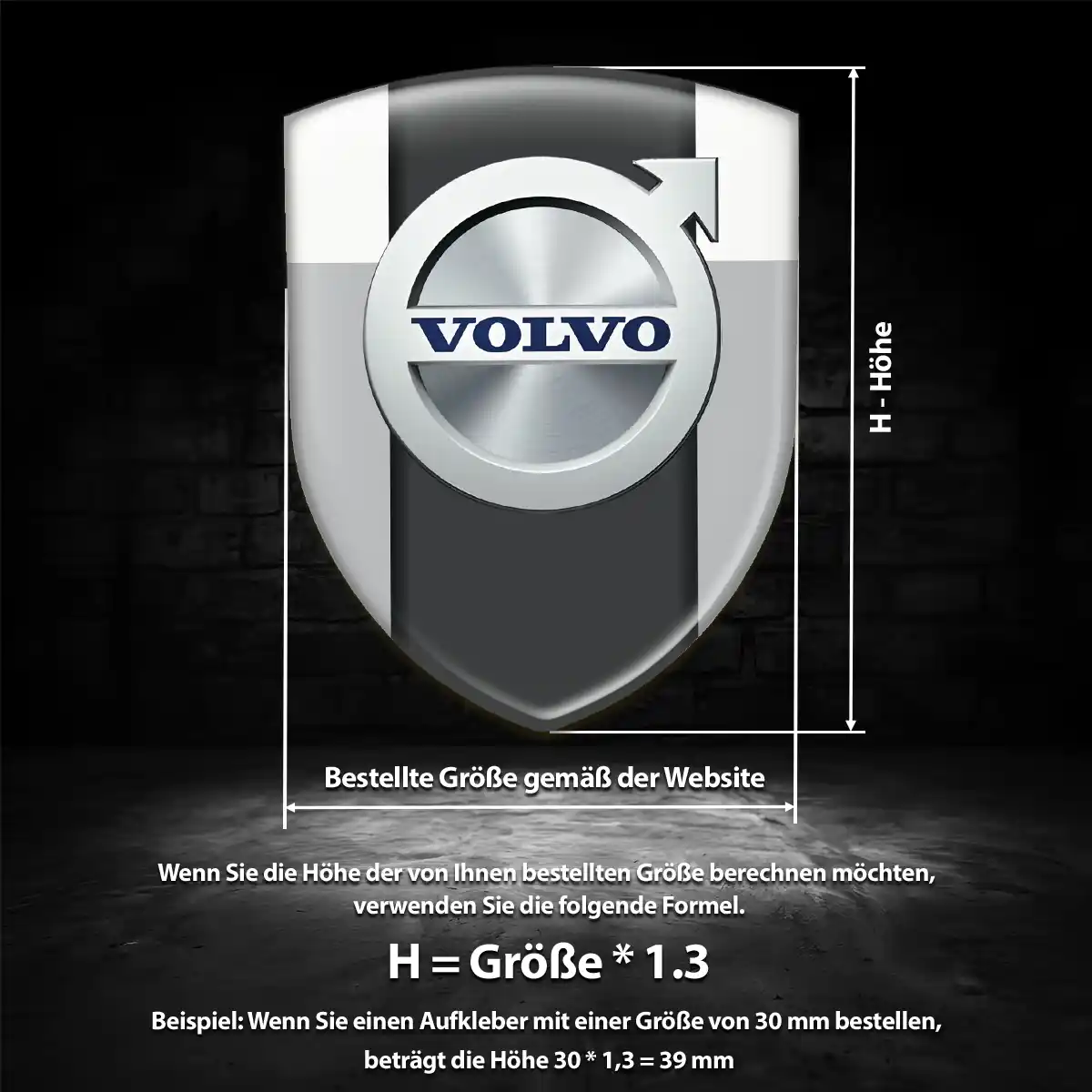 Volvo Aufkleber 3D Gel Embleme Hohe Qualität