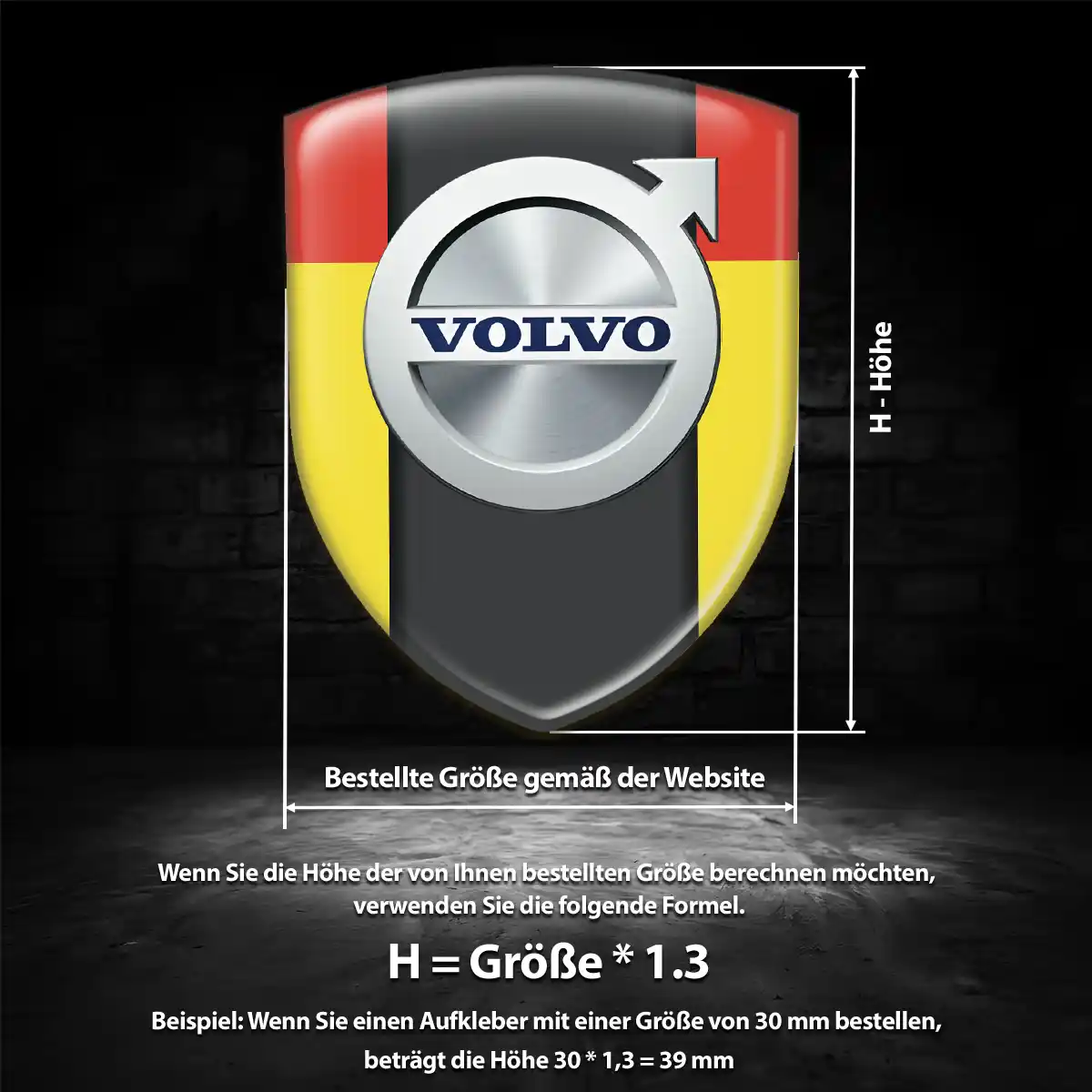 Volvo Aufkleber 3D Gel Silikon Auto Limitierte Auflage