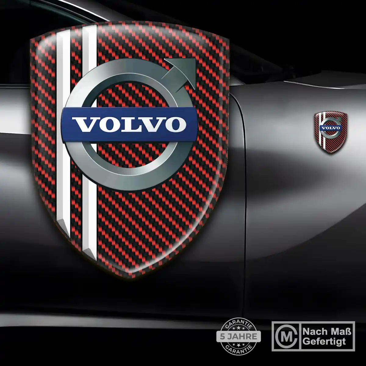 Volvo Aufkleber 3D Gel Silikon Edles Design