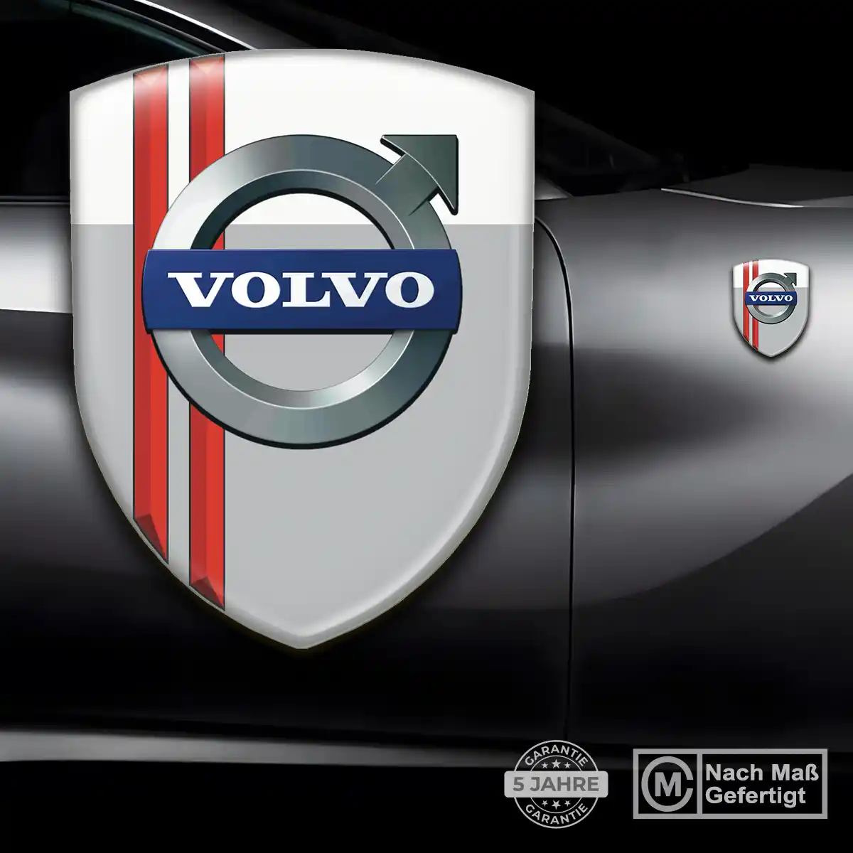 Volvo Aufkleber 3D Gel Silikon Hochwertiges Harz