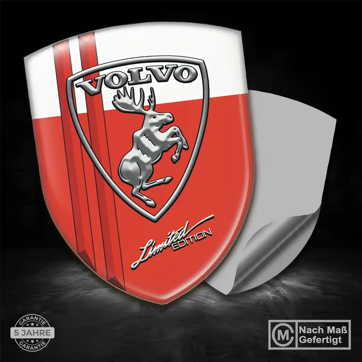 Volvo Aufkleber 3D Gel Wappen Anspruchsvolles Design