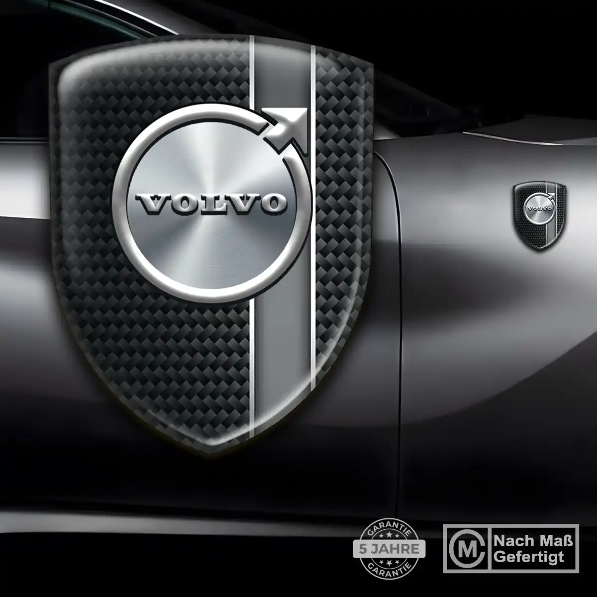 Volvo Aufkleber 3D Gel Wappen Auto Edles Design