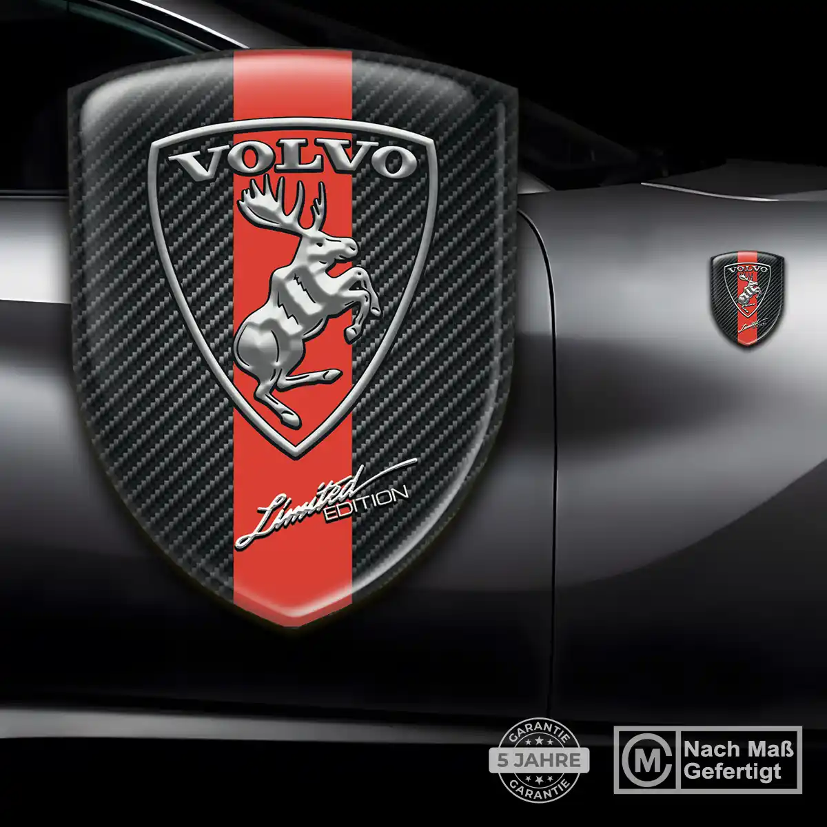 Volvo Aufkleber 3D Gel Wappen Auto Luxus-Edition