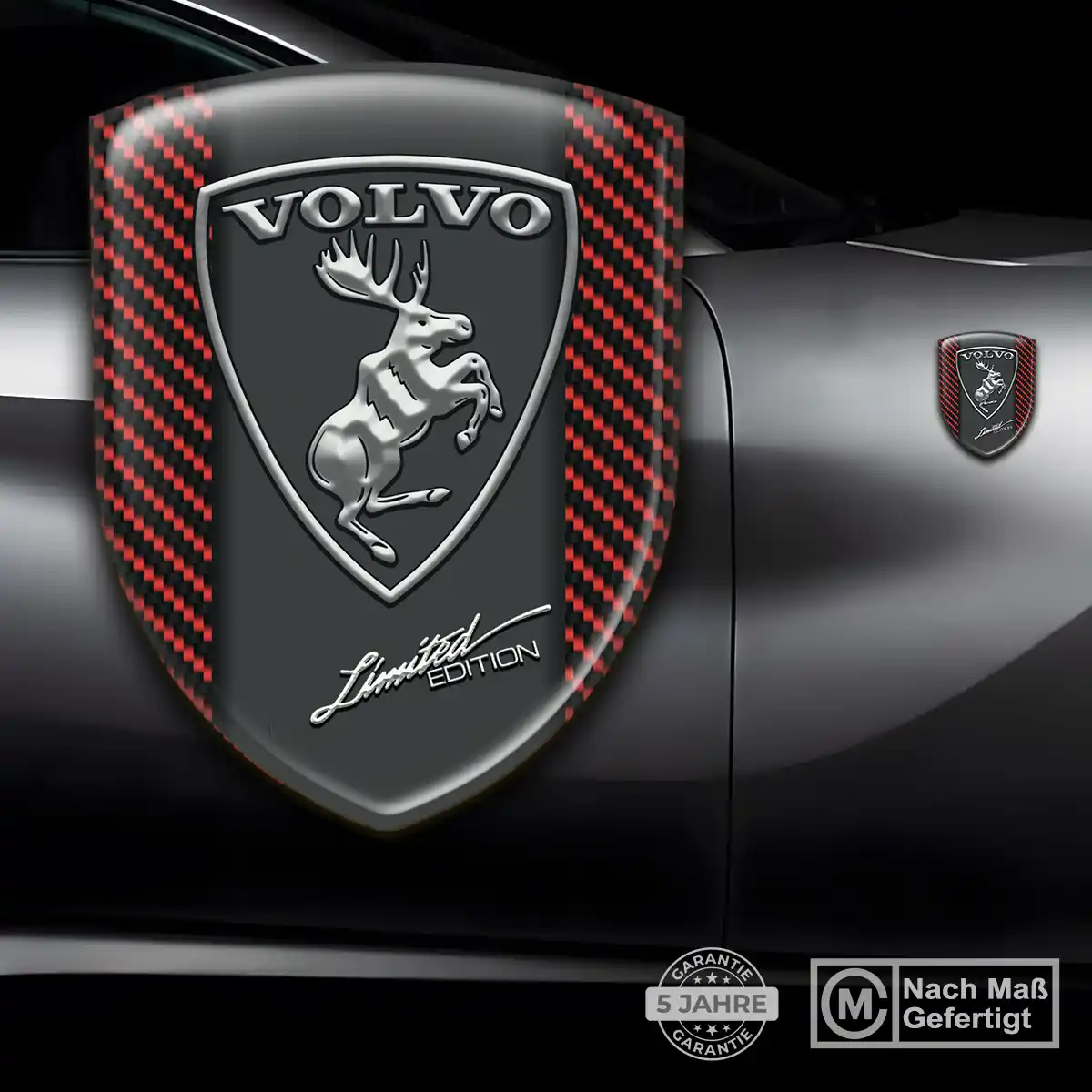 Volvo Aufkleber 3D Gel Wappen Auto Premium-Edition