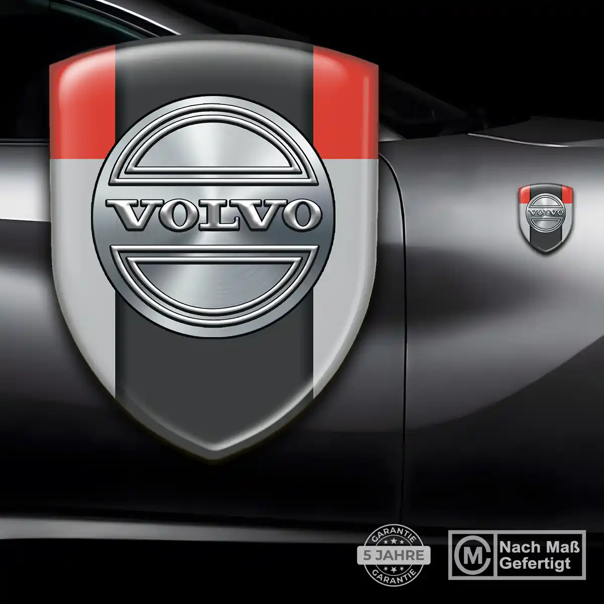 Volvo Aufkleber 3D Gel Wappen Auto Stilvolles Design