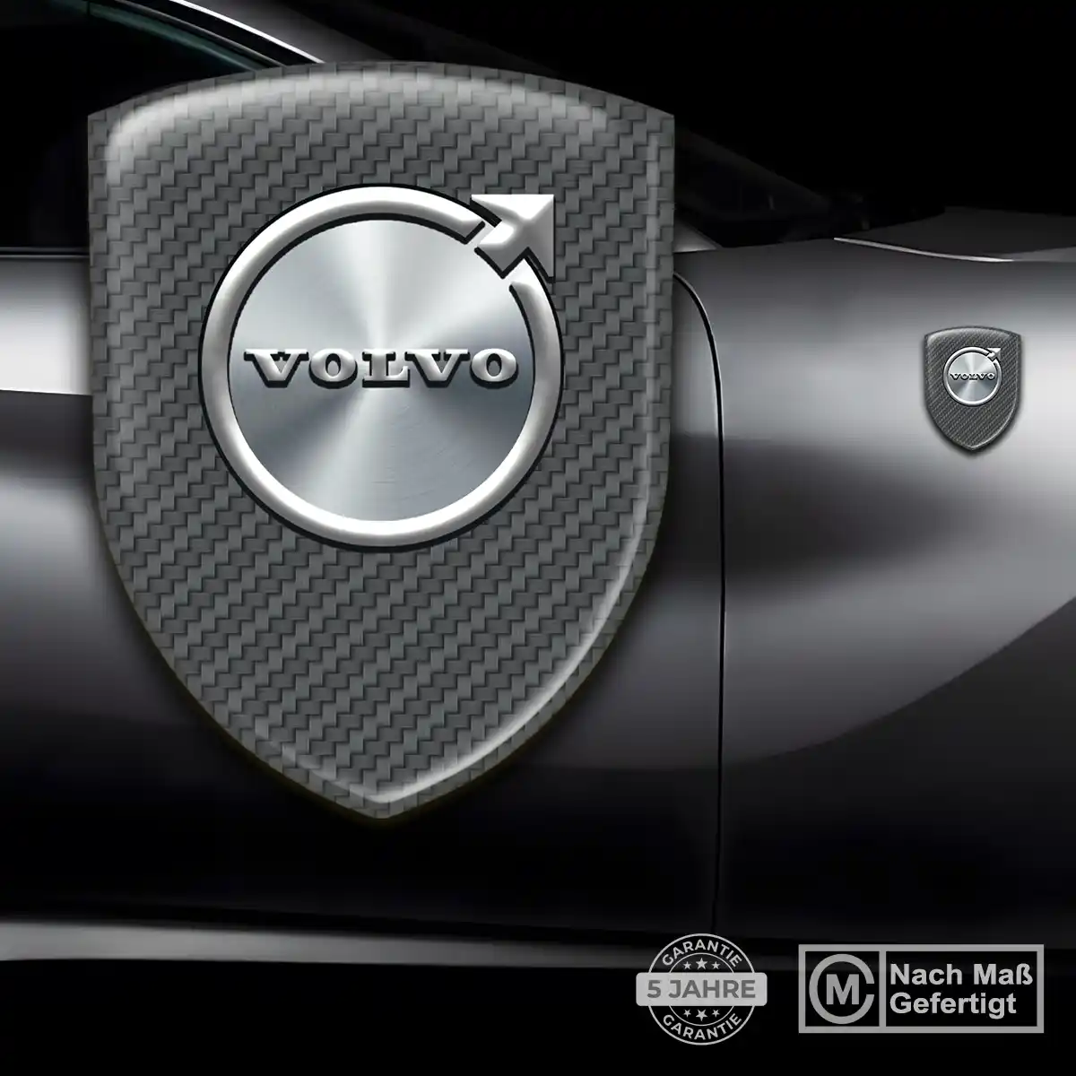 Volvo Aufkleber 3D Gel Wappen Edles Design