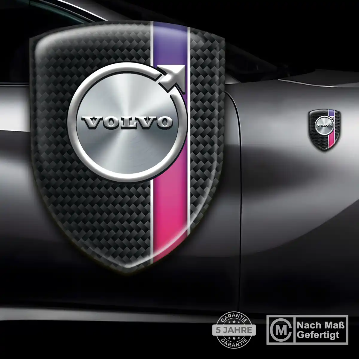 Volvo Aufkleber 3D Gel Wappen Elegantes Design