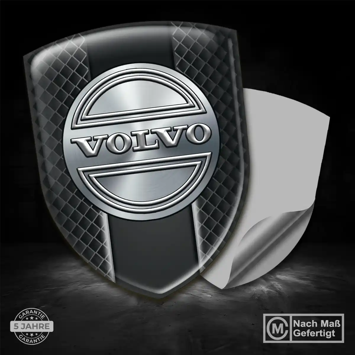 Volvo Aufkleber 3D Gel Wappen Modernes Design