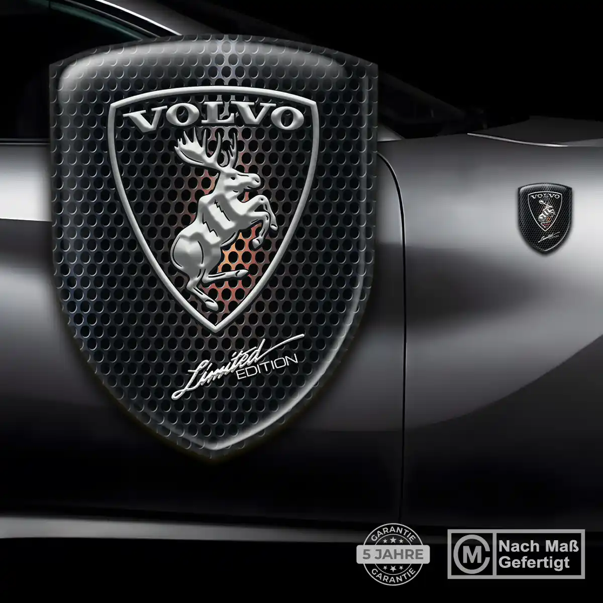 Volvo Aufkleber 3D Gel Wappen Stilvolles Design