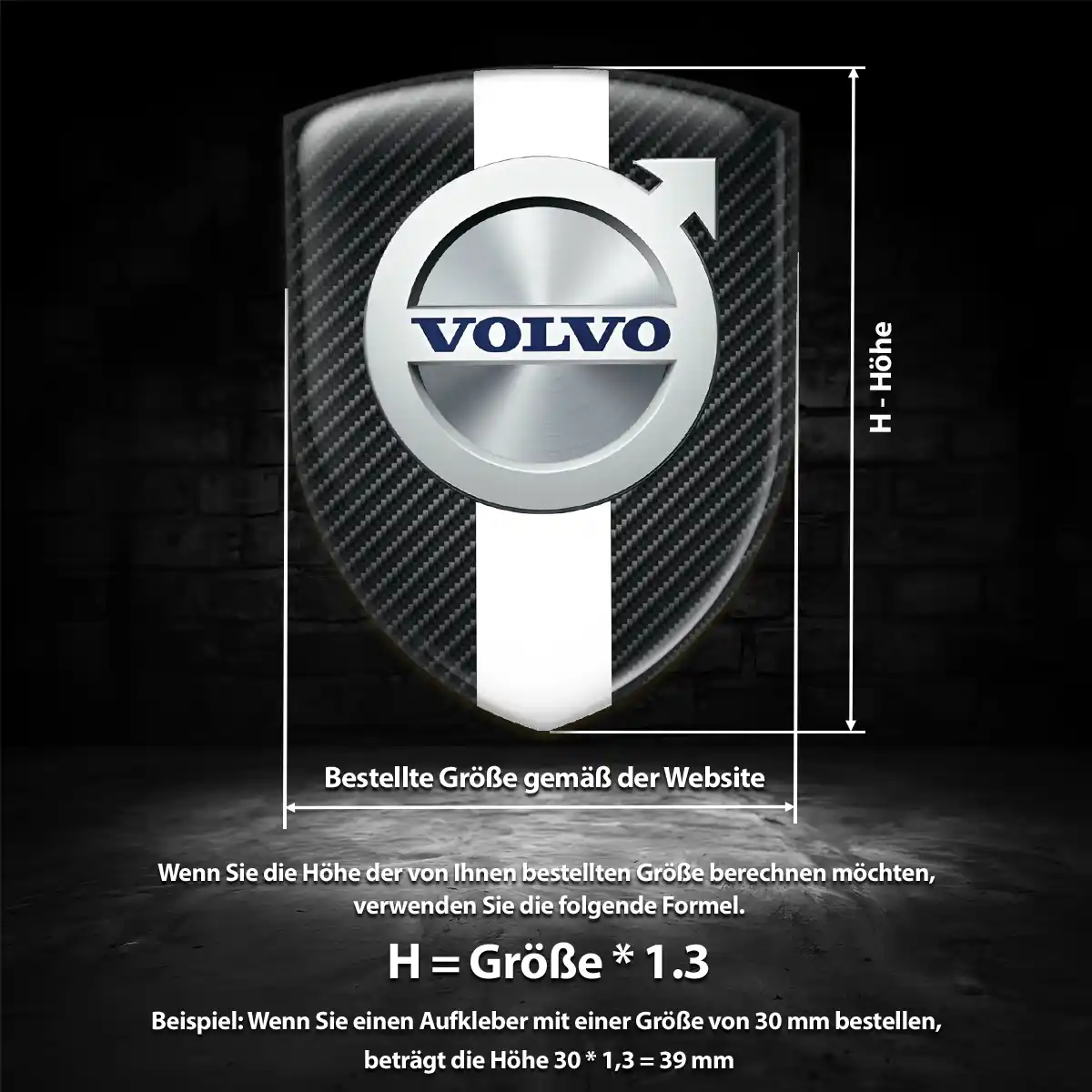 Volvo Aufkleber Anspruchsvolles Design