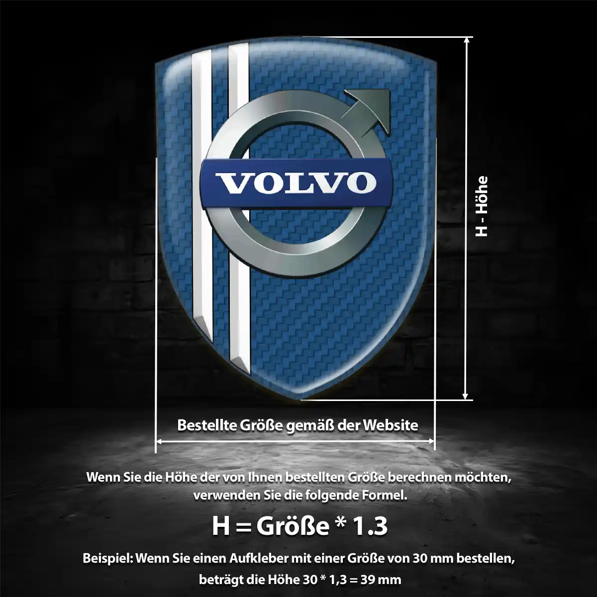 Volvo Aufkleber Ausdrucksstarkes Design