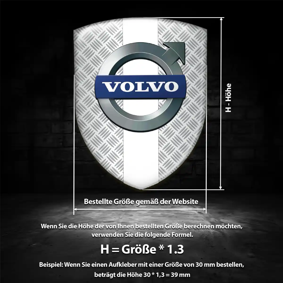 Volvo Aufkleber Auto Hochwertiges Harz