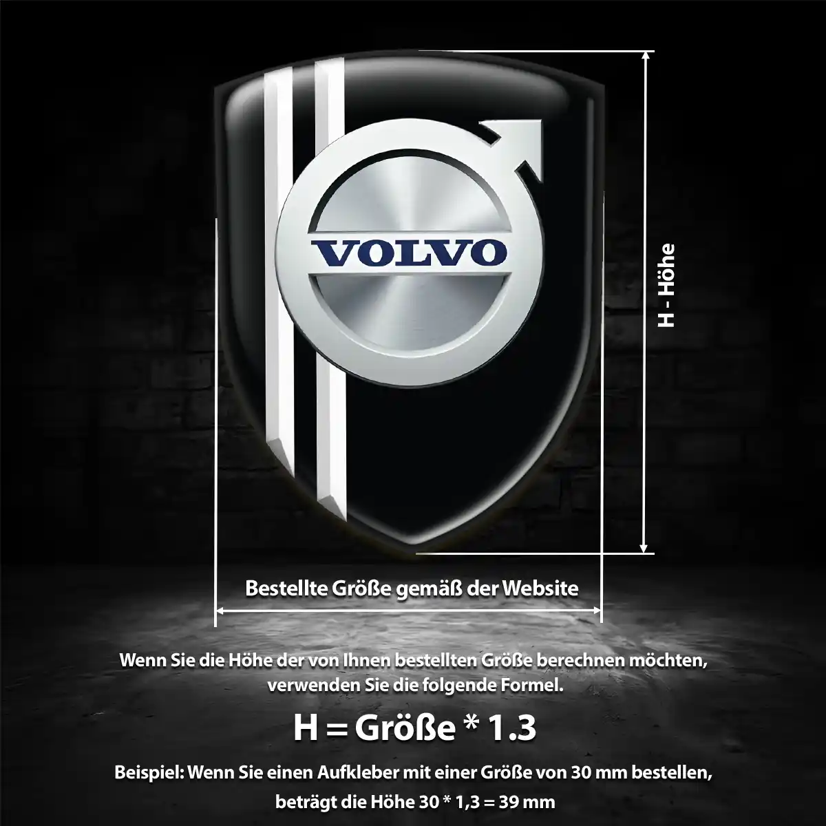 Volvo Aufkleber Auto Hohe Qualität